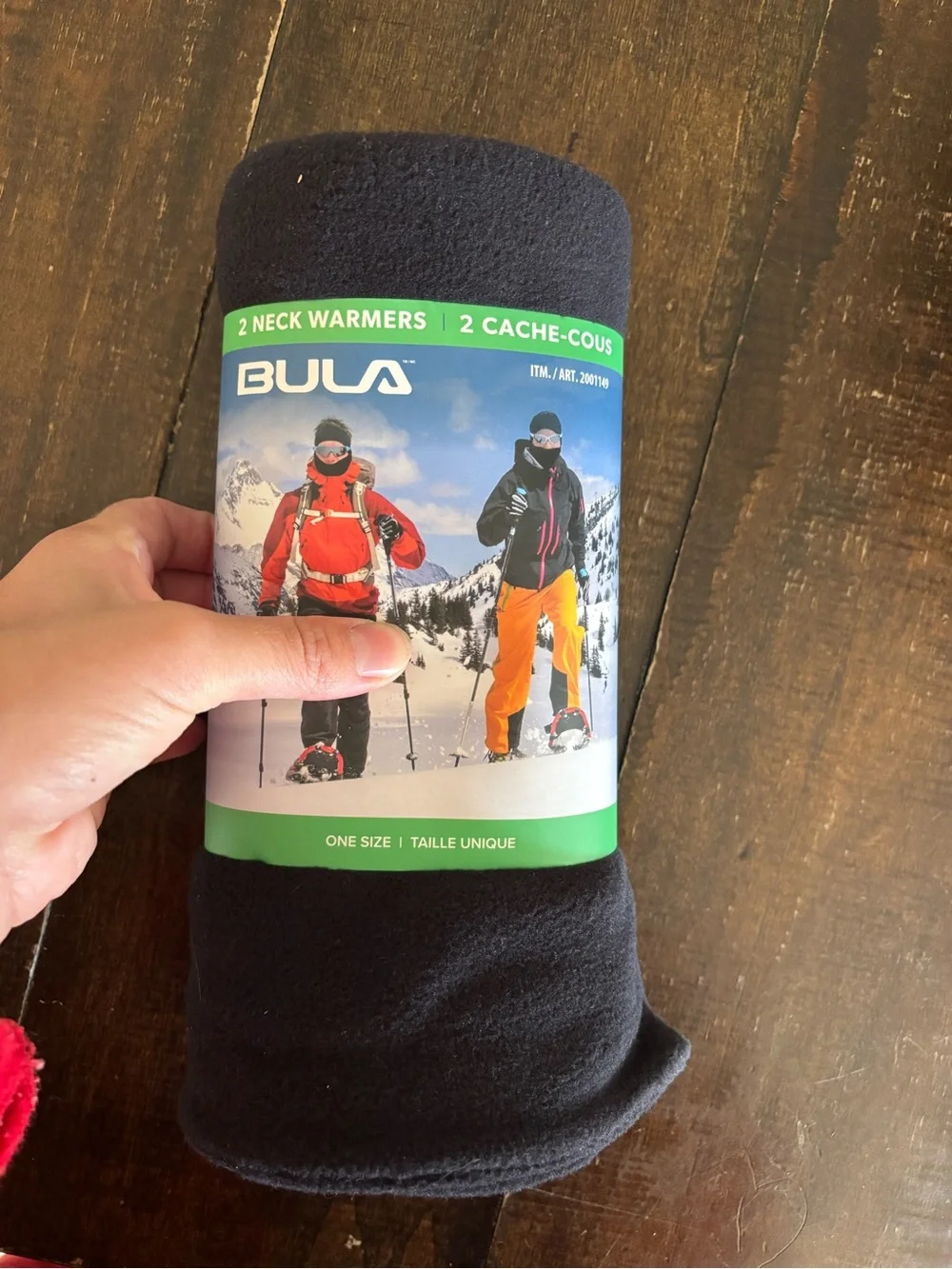NWT BULA Men's Black Fleece Neck Warmer - 2 Pack
